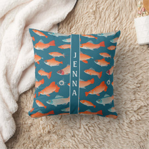 Arctic Char Geometric Colourful Custom Pattern Cushion