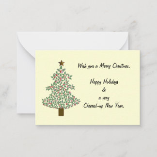 Arctic Christmas Tree Card