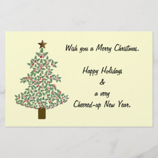 Arctic Christmas Tree Stationery