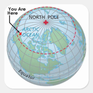 Arctic Circle Square Sticker