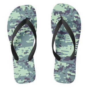 Arctic Digital Camo Pattern Flip Flops