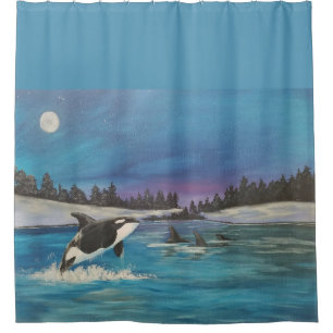 Arctic Family Shower Curtain