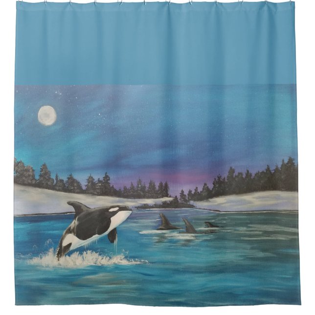 Arctic Family Shower Curtain (Front)
