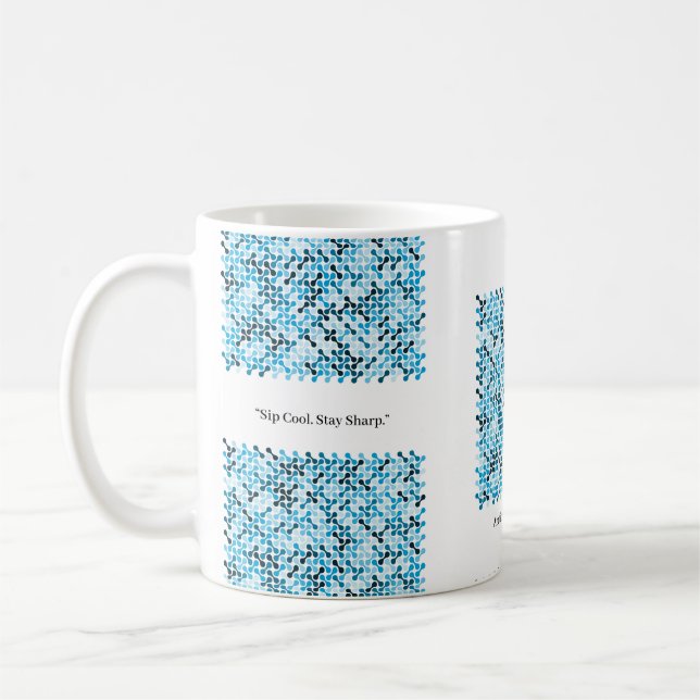 Arctic Flow – Blue Rhythm Coffee Mug (Left)