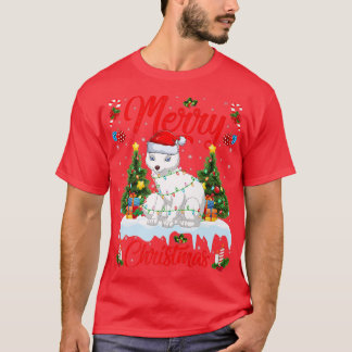 Arctic Fo Lover Xmas Lighting Santa Arctic Fo Chri T-Shirt
