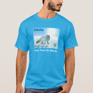Arctic Fox - Alaska Postage T-Shirt