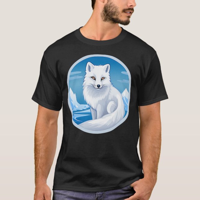 Arctic Fox Artic Animals Cute Artic Fox Lover T-Shirt (Front)