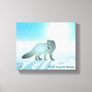 Arctic Fox Canvas Print