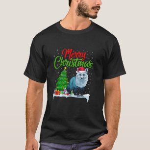 Arctic Fox Christmas Tree Lights Funny Xmas Arctic T-Shirt