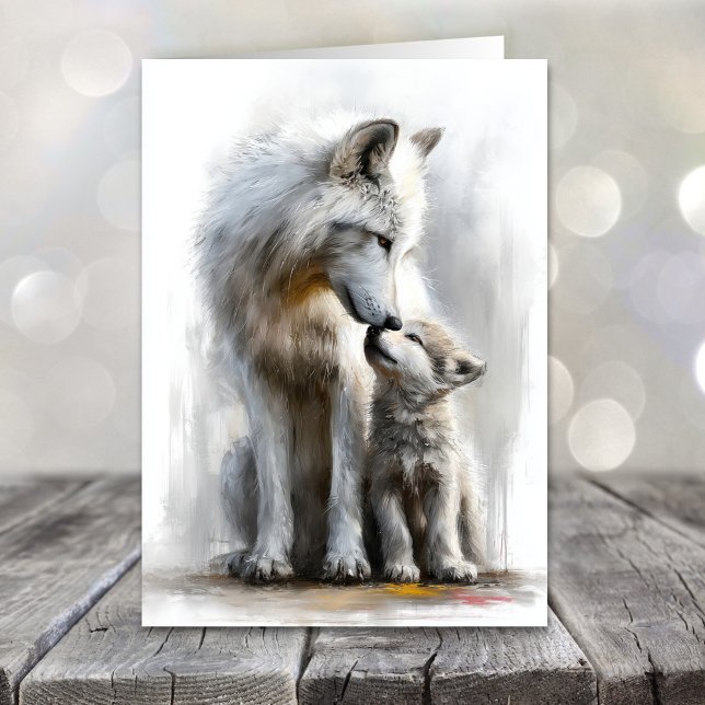 Arctic Fox Father's Day Holiday Card (Creator Uploaded)