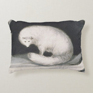 Arctic Fox, from 'Narrative of a Second Voyage in Decorative Cushion