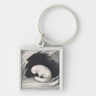 Arctic Fox, from 'Narrative of a Second Voyage in Key Ring