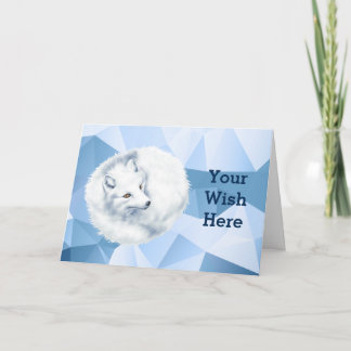 Arctic Fox Greeting Card