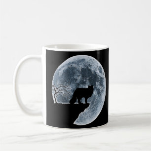 Arctic Fox Halloween Costume Moon Silhouette  Coffee Mug