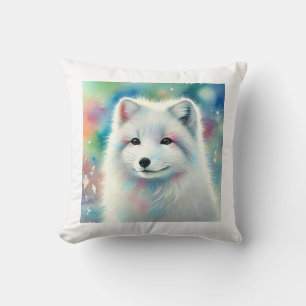 Arctic fox in winter light 151024AREF148 - Waterco Cushion