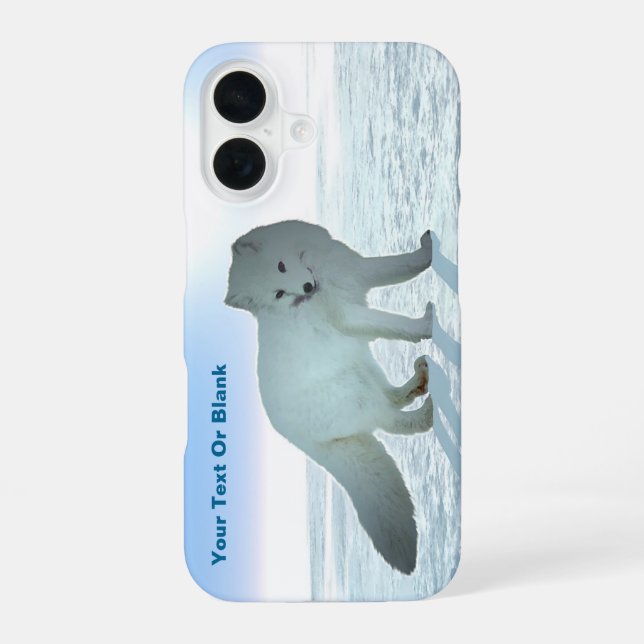 Arctic Fox iPhone 16 Case (Back)