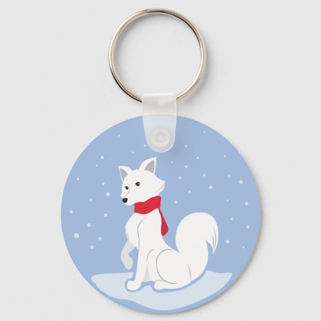 Arctic Fox Key Ring (Front)