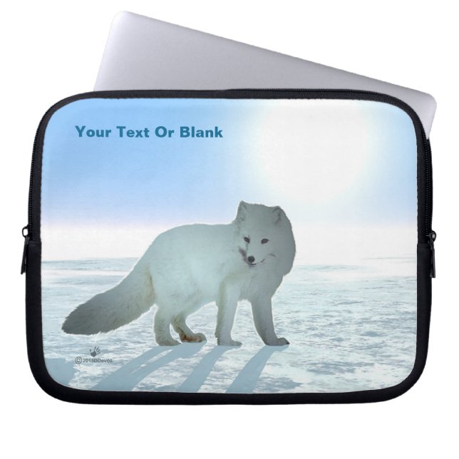 Arctic Fox Laptop Sleeve (Front)