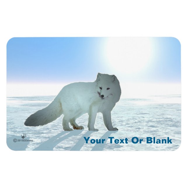 Arctic Fox Magnet (Horizontal)