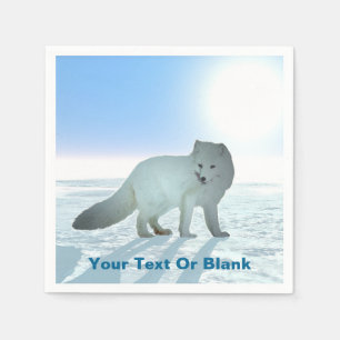 Arctic Fox Napkin