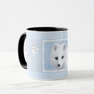 Arctic Fox Painting - Original Wildlife Art Mug