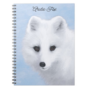 Arctic Fox Painting - Original Wildlife Art Notebook