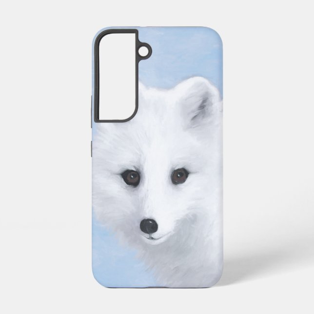 Arctic Fox Painting - Original Wildlife Art Samsung Galaxy S22 Case (Back)