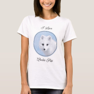 Arctic Fox Painting - Original Wildlife Art T-Shirt