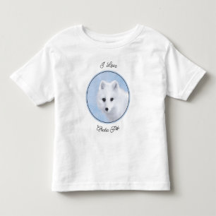 Arctic Fox Painting - Original Wildlife Art Toddler T-Shirt