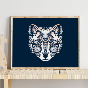 Arctic Fox Printable Wall Art Digital Download