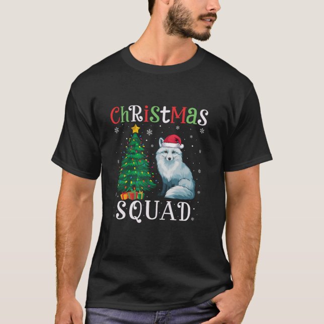 Arctic Fox Squad Boys Girls Men Women Christmas Tr T-Shirt (Front)