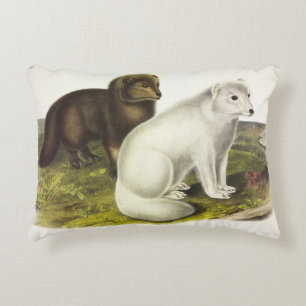 Arctic Fox (White Fox, Polar Fox, Snow Fox) Decorative Cushion