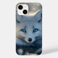 Arctic Fox with Mesmerizing Blue Eyes