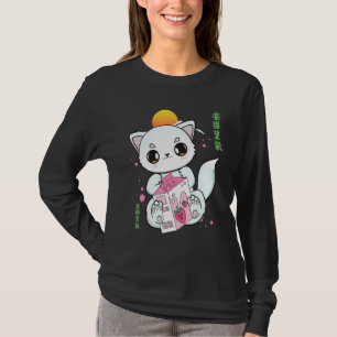 Arctic Fox With Strawberry Milk And Boba Tea T-Shirt