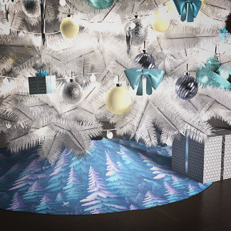 Arctic Fox Wonderland Brushed Polyester Tree Skirt