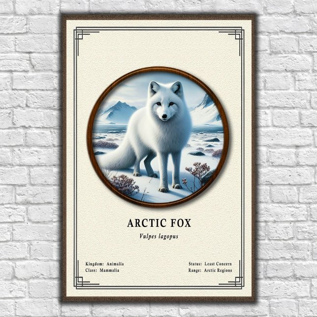 Arctic Fox Zoology Series Poster (Creator Uploaded)