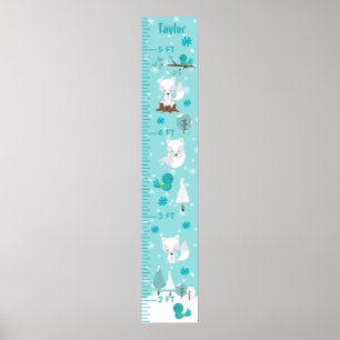 Arctic Foxes Winter Wonderland Growth Chart