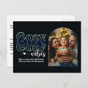 Arctic Holiday Cozy Vibes Retro Christmas Photo