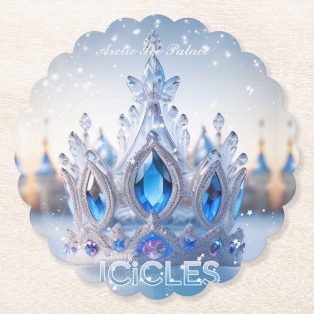 Arctic Ice Palace/Icicles - Paper Coaster (Front)