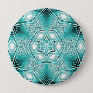 Arctic Kaleidoscope 10 Cm Round Badge