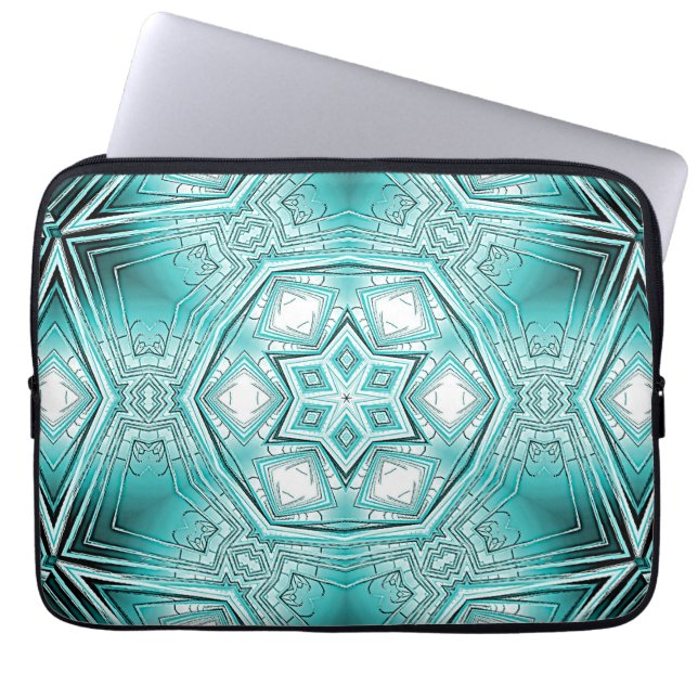 Arctic Kaleidoscope  Laptop Sleeve (Front)
