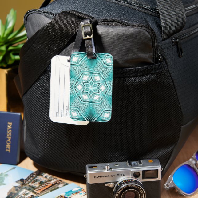 Arctic Kaleidoscope  Luggage Tag (Front & Back)
