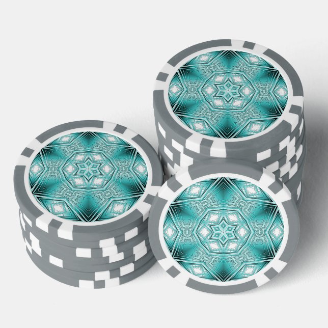 Arctic Kaleidoscope  Poker Chips (Stack)