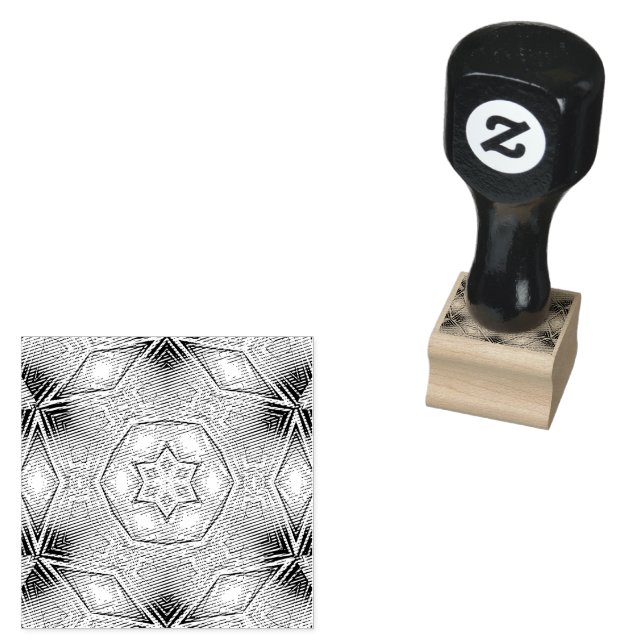 Arctic Kaleidoscope  Rubber Stamp (Stamped)