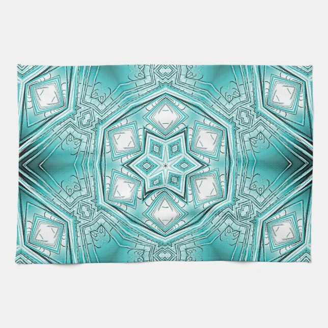 Arctic Kaleidoscope  Tea Towel (Horizontal)
