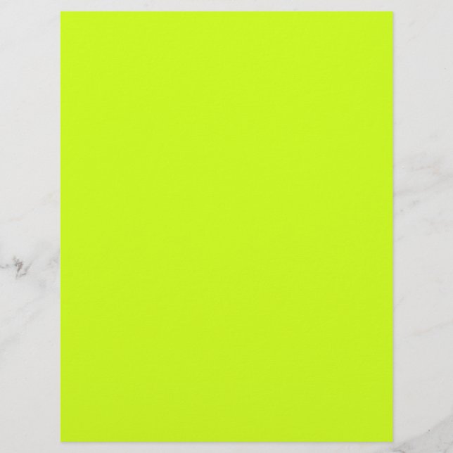 Arctic lime (solid colour)  custom letterhead (Front)