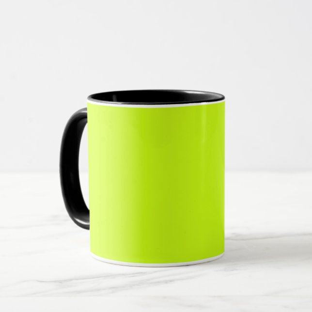 Arctic lime (solid colour)  mug (Front Left)