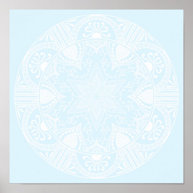 Arctic Mandala Poster (Front)