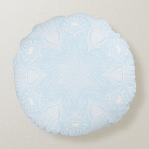 Arctic Mandala Round Cushion