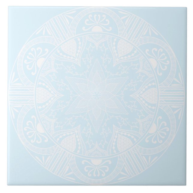 Arctic Mandala Tile (Front)